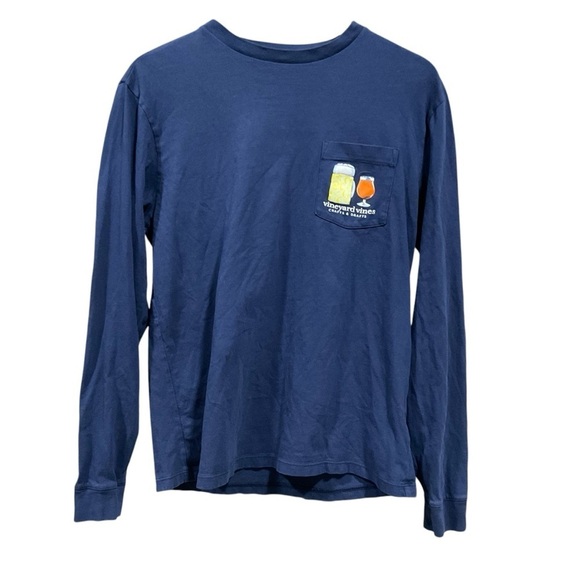 Vineyard Vines Crafts & Drafts Long Sleeve T-shirt Size Small - Picture 11 of 11